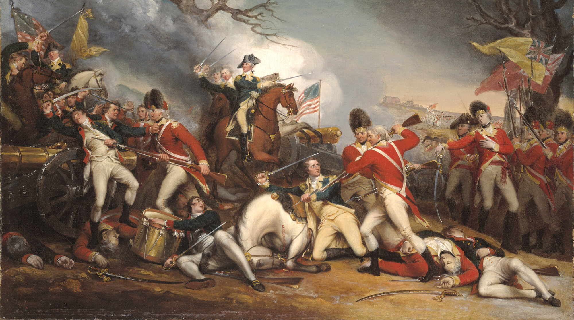 Obraz "Śmierć generała Hugha Mercera w bitwie pod Princeton" Johna Trumbulla