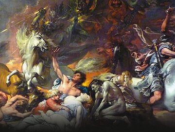 Obraz „Śmierć na bladym koniu” Benjamina Westa