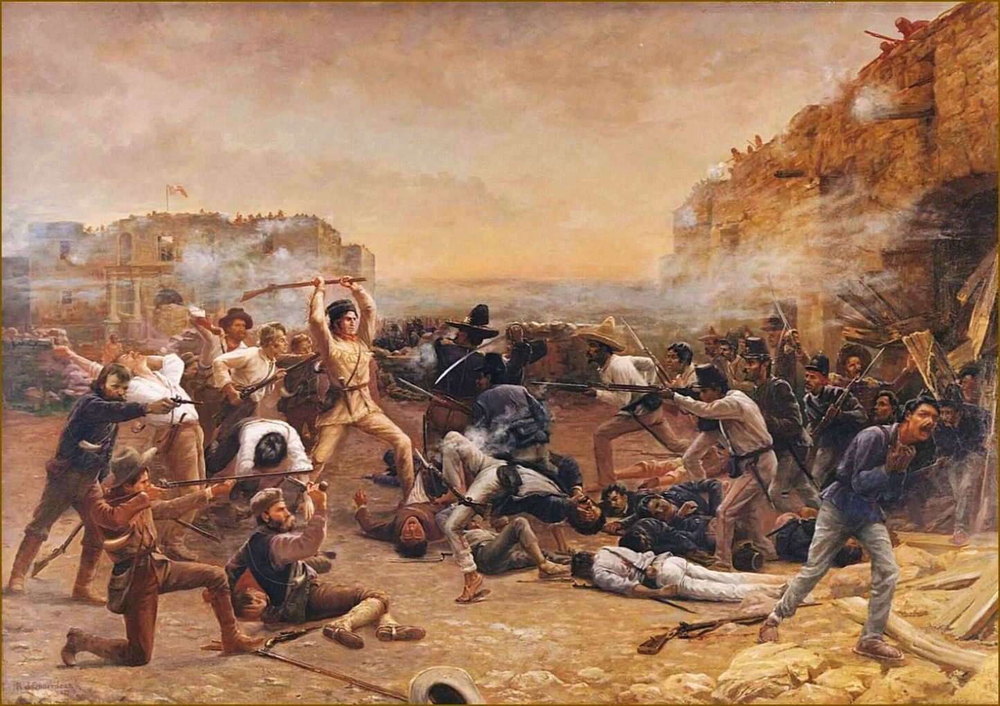 Obraz "Upadek Alamo" Roberta Jenkinsa Onderdonka