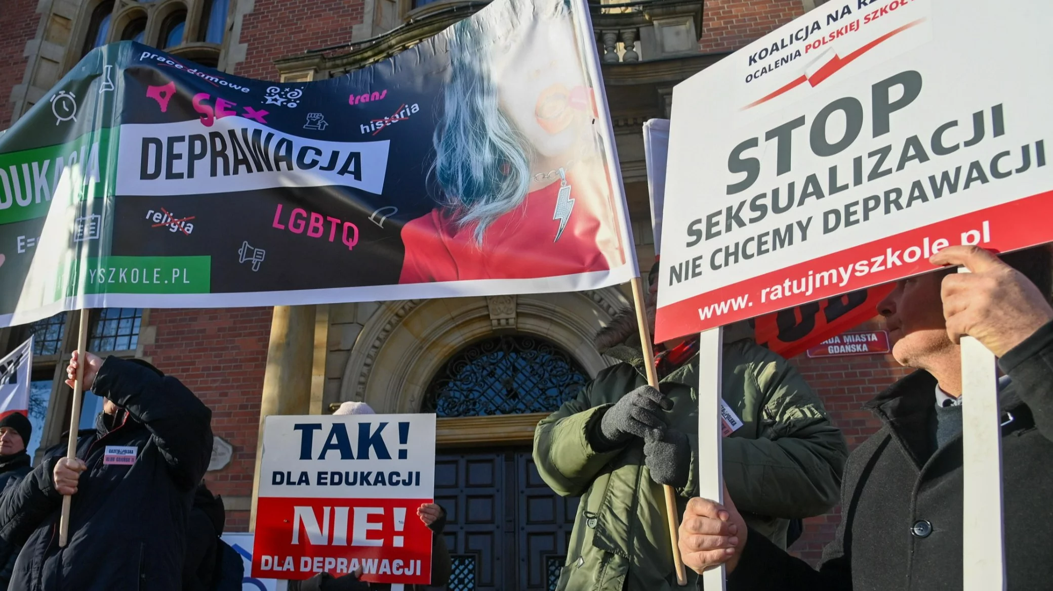 Protest przeciwko edukacji zdrowotnej