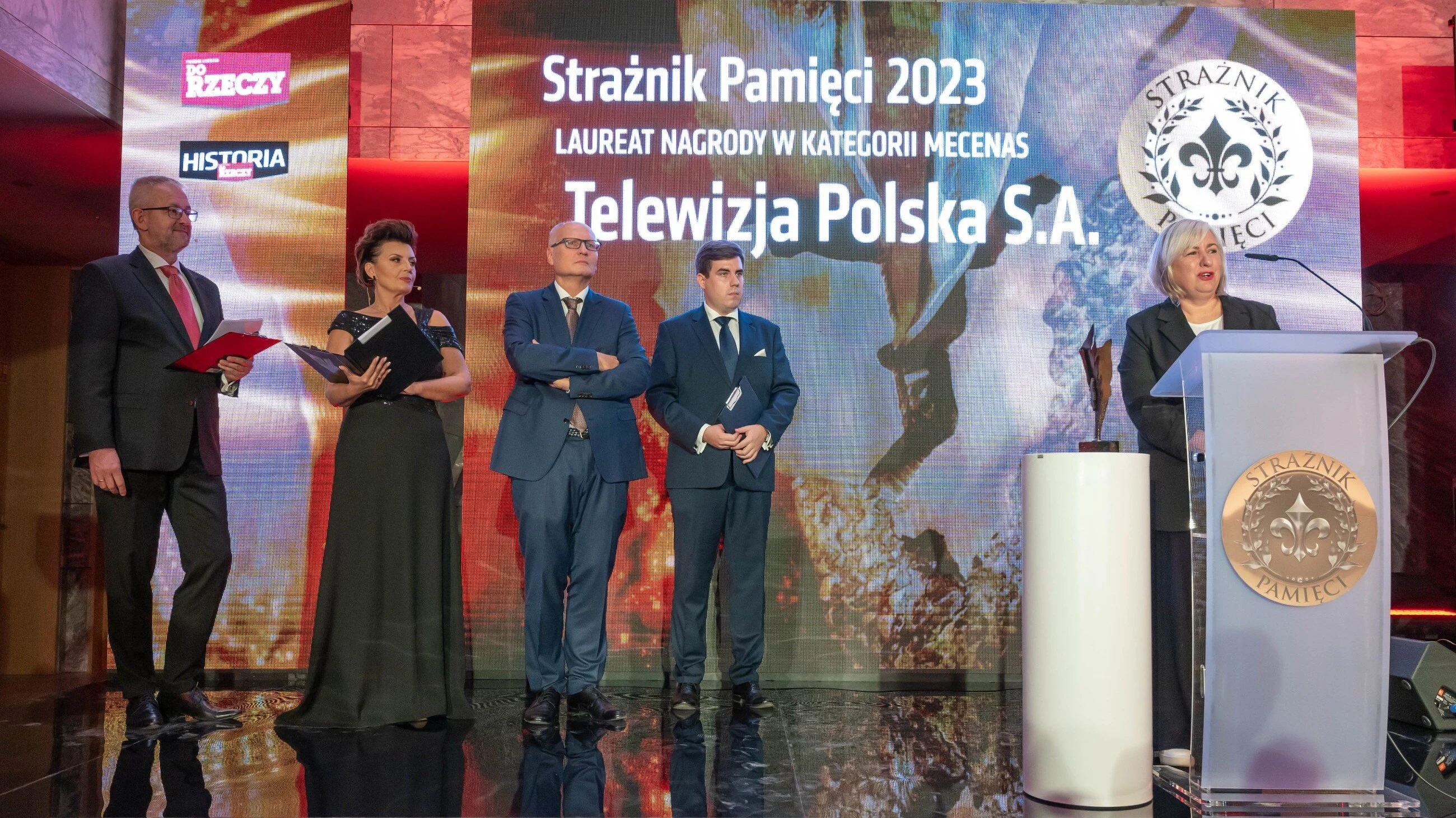 Joanna Snochowska-Majer (TVP) na Gali Strażnik Pamięci