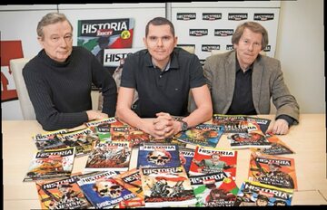 Od lewej Tomasz Stańczyk, Piotr Zychowicz, Maciej Rosolak