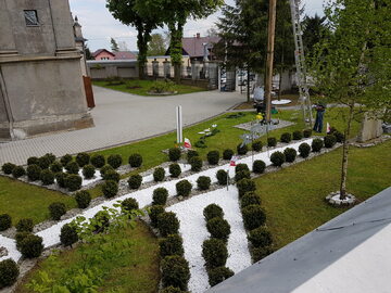 Ogród pamięci w parafii Minoga