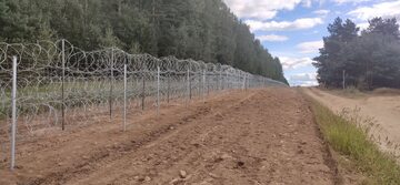 Ogrodzenie na polsko-białoruskiej granicy