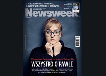 Okładka "Newsweeka" z Magdaleną Adamowicz