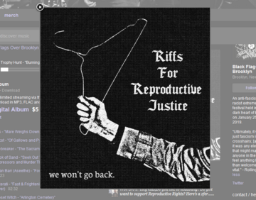 Okładka płyty "Riffs for Reproductive Justice"