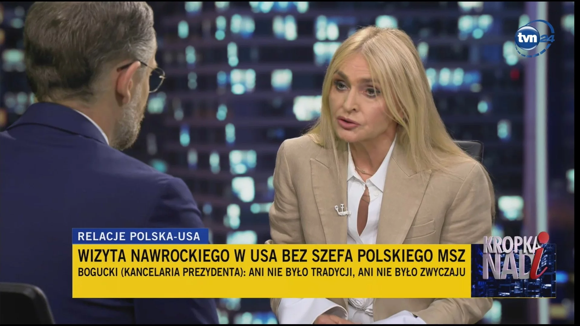 A sharp clash in the TVN24 studio. "Insolent and arrogant", "extreme manipulation"