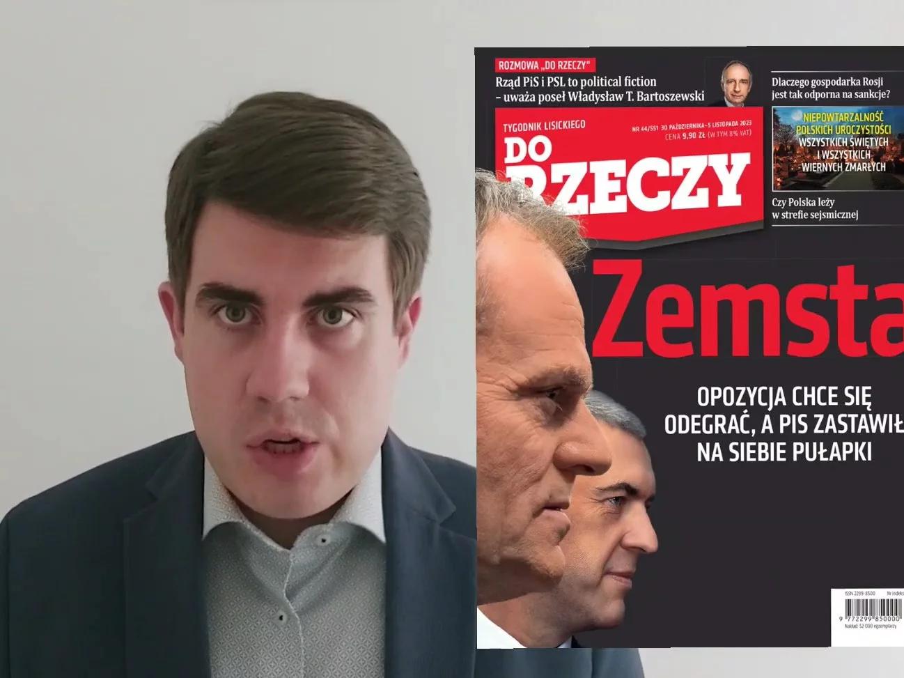 Karol Gac zapowiada nowy numer tygodnika "Do Rzeczy"