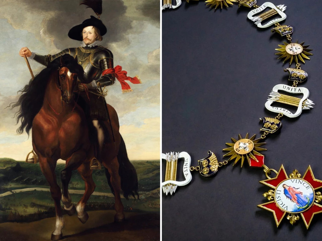 Władysław IV Waza /  Rewers Orderu Niepokalanego Poczęcia Najświętszej Maryi Panny