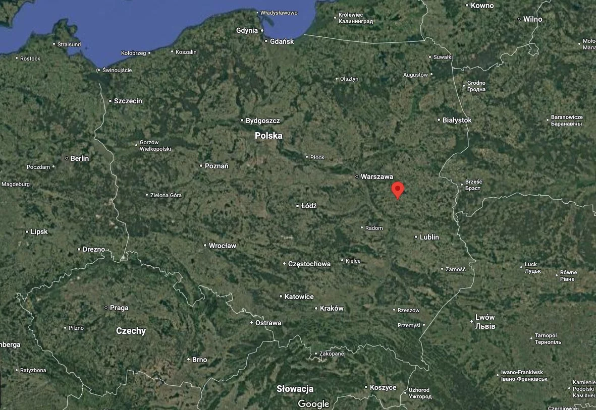 Osiny (woj. lubelskie) na mapie Polski