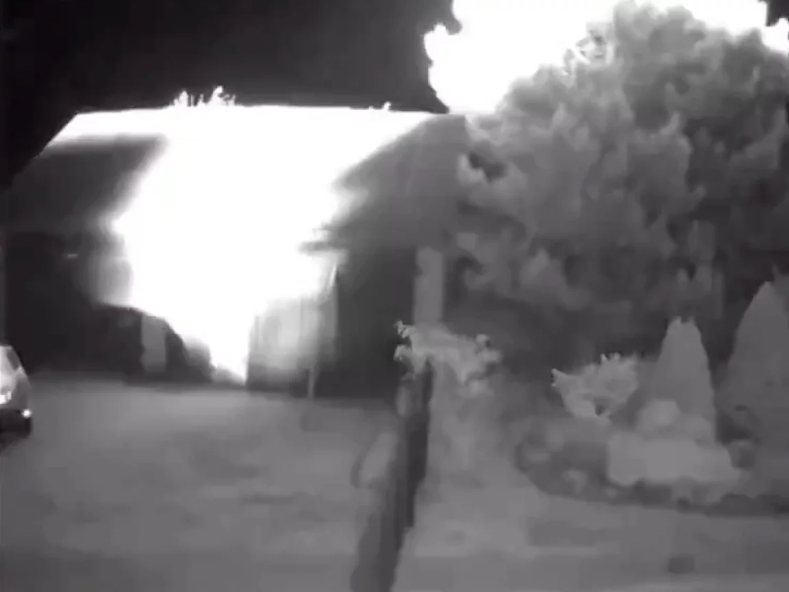 Moment eksplozji w Osinach. Nagranie z monitoringu