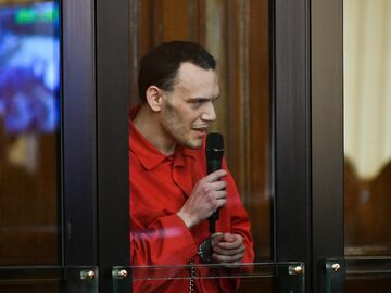 Oskarżony Stefan Wilmont na sali Sądu Okręgowego w Gdańsku.