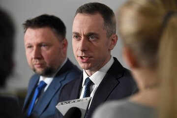 osłowie PO Marcin Kierwiński (L) i Cezary Tomczyk (P).