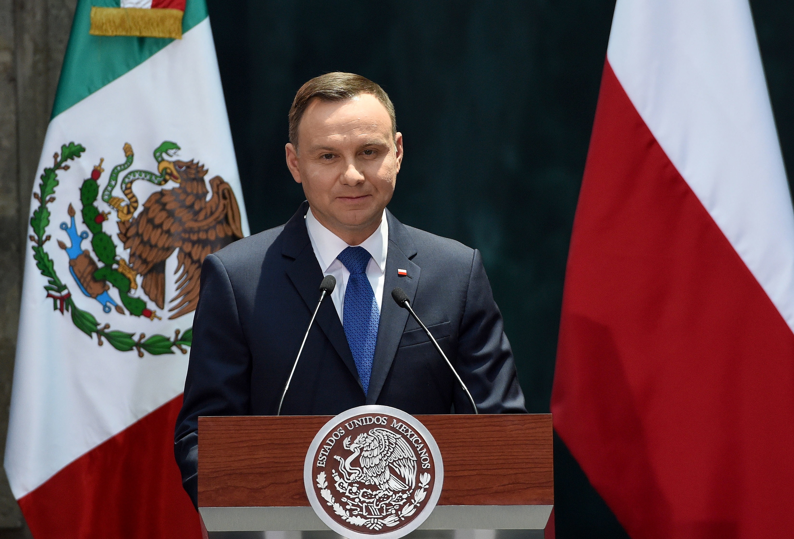 Andrzej Duda podczas wizyty w Meksyku