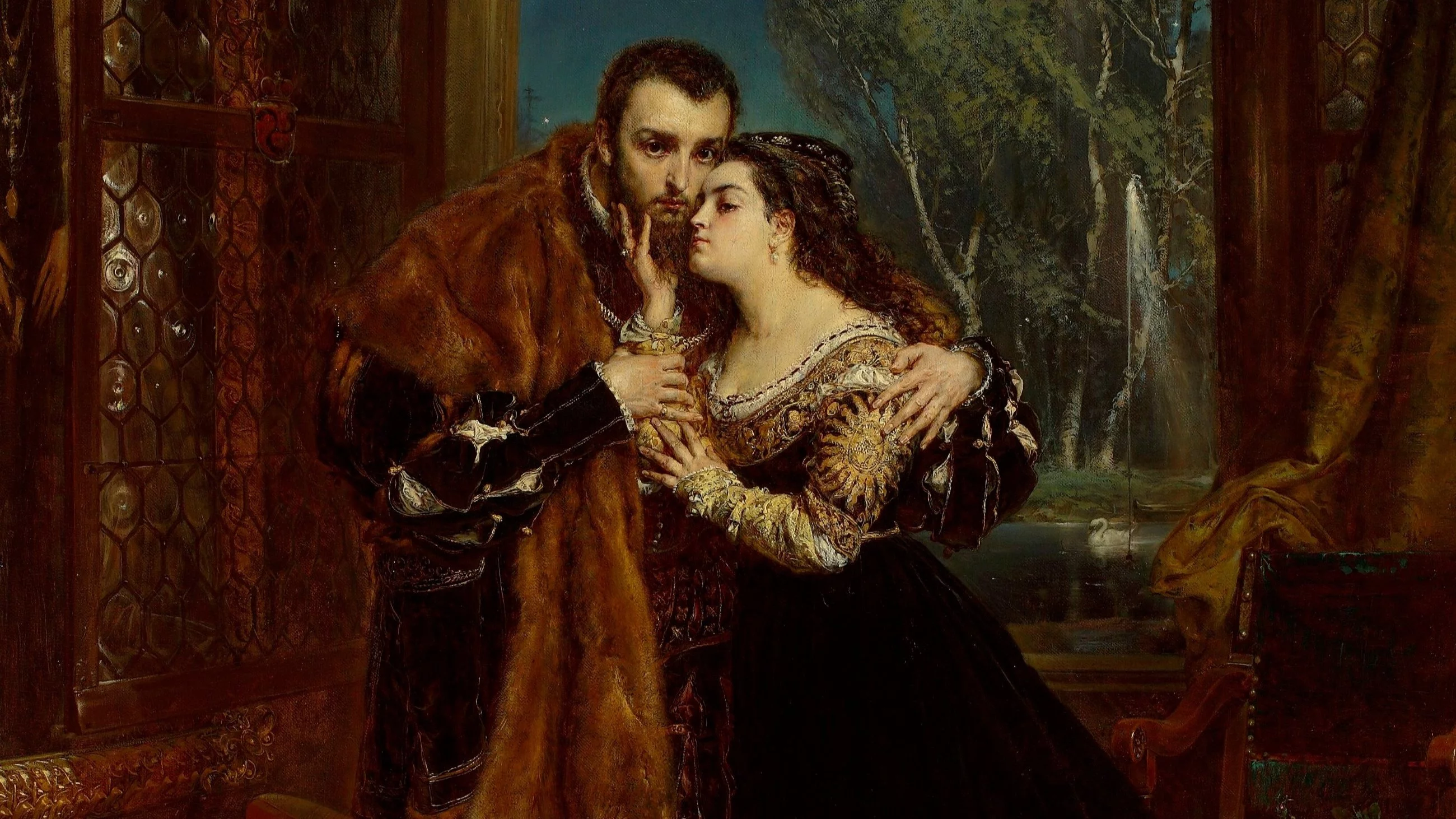 Jan Matejko - Zygmunt August i Barbara Radziwiłłówna