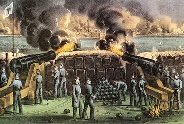 Ostrzał Fortu Sumter przez artylerię Konfederacji