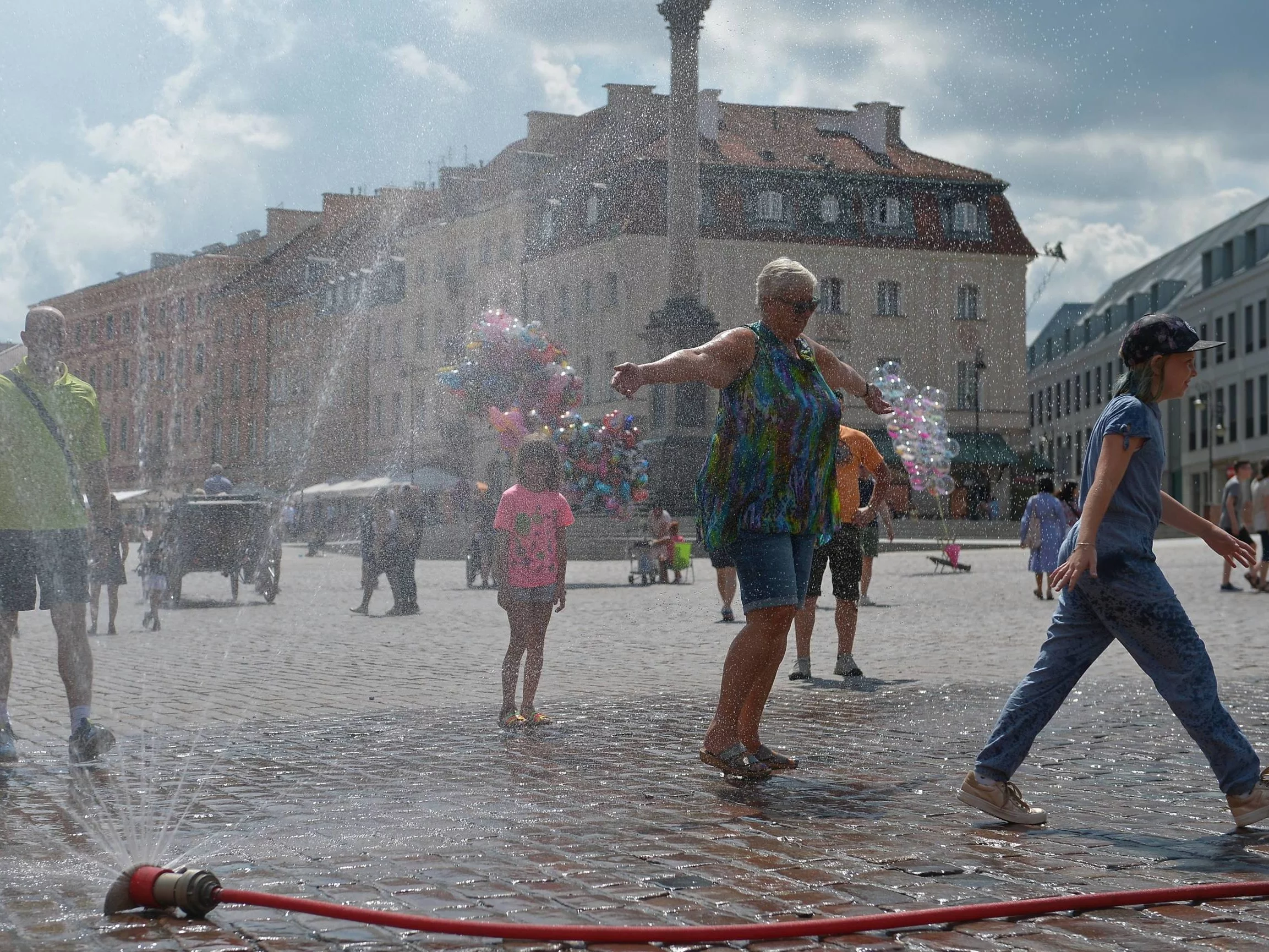 Upał w Warszawie, zdjęcie archiwalne