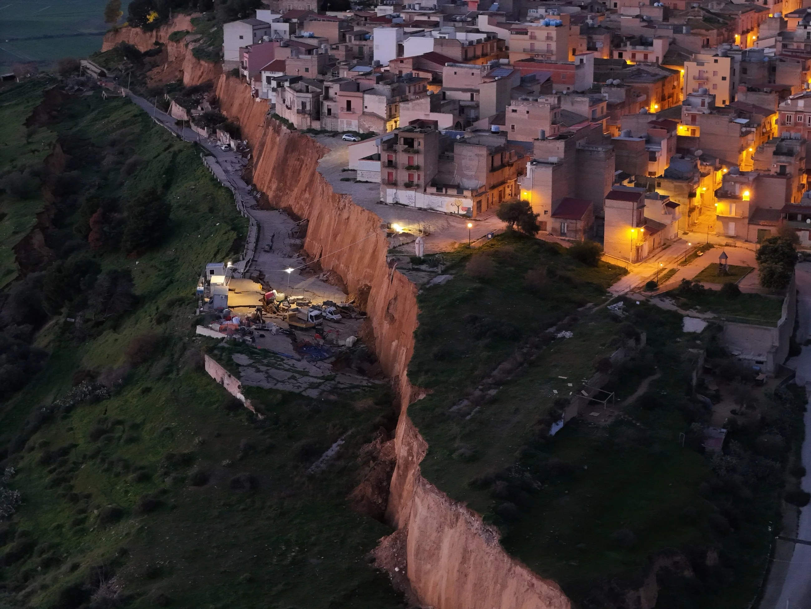 Osuwisko w Niscemi na Sycylii