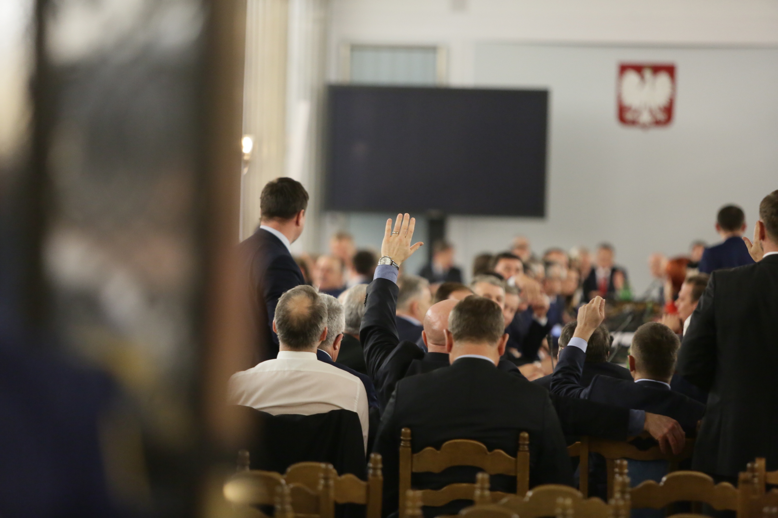 Posiedzenie Sejmu na Sali Kolumnowej