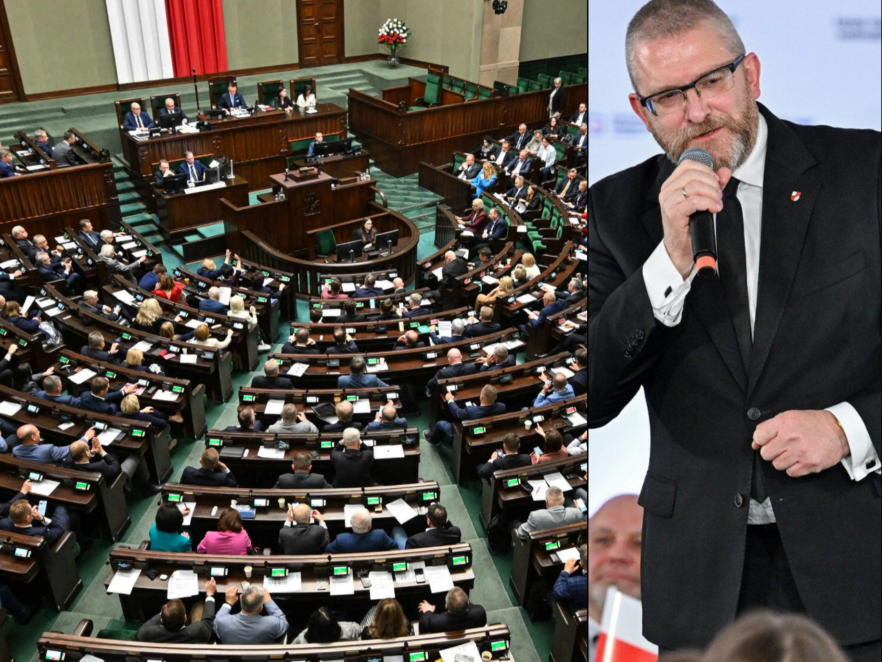 Sensacyjny sondaż: Olbrzymie problemy KO, Korona Brauna wchodzi do Sejmu