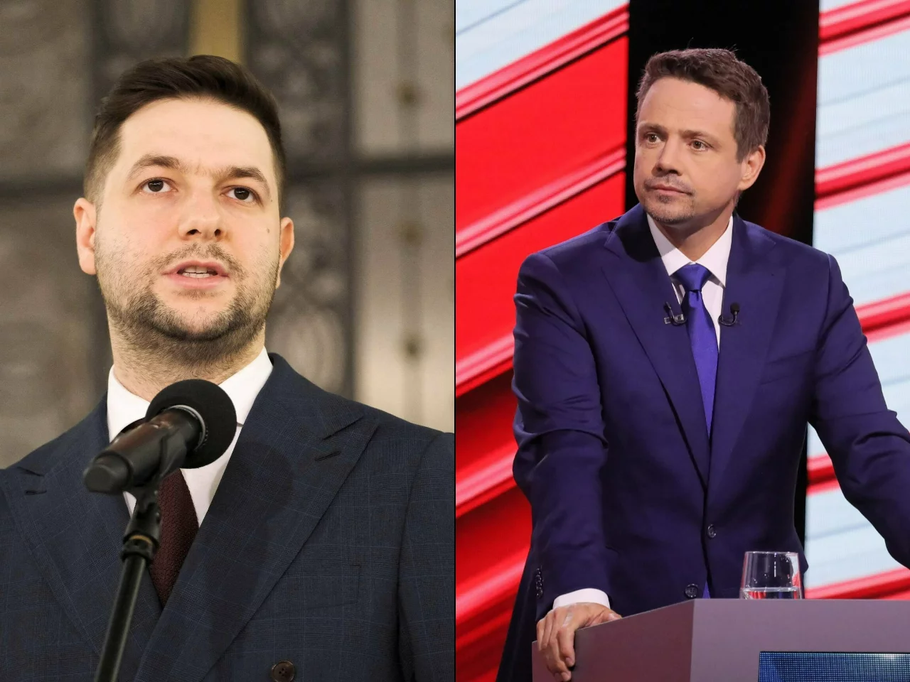 Patryk Jaki (PiS), Rafał Trzaskowski (KO)