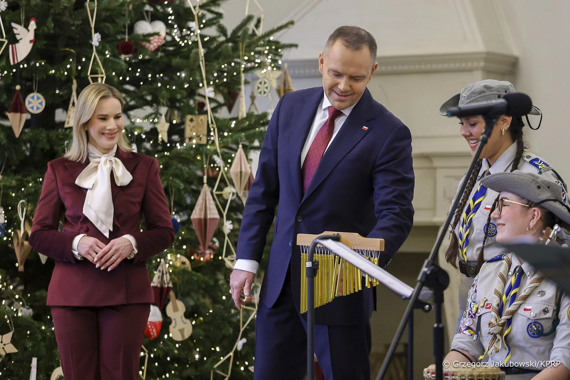 Uroczystość w Pałacu Prezydenckim. Uwagę przykuła jedna sytuacja