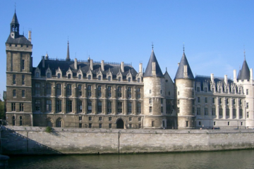 Pałac Sprawiedliwości. Conciergerie, budynek byłego więzienia w Paryżu