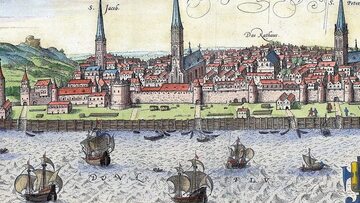 Panorama Rygi w 1572 roku