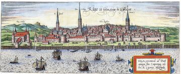 Panorama Rygi w 1572 roku