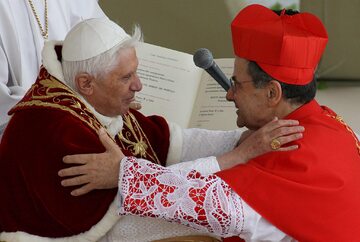 Papież Benedykt XVI i kardynał Carlo Caffarra