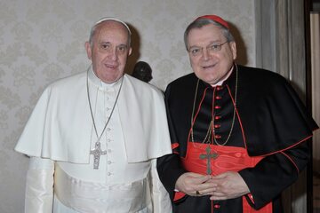Papież Franciszek i kardynał Raymonde Burke