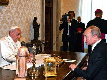 Papież Franciszek i Władimir Putin