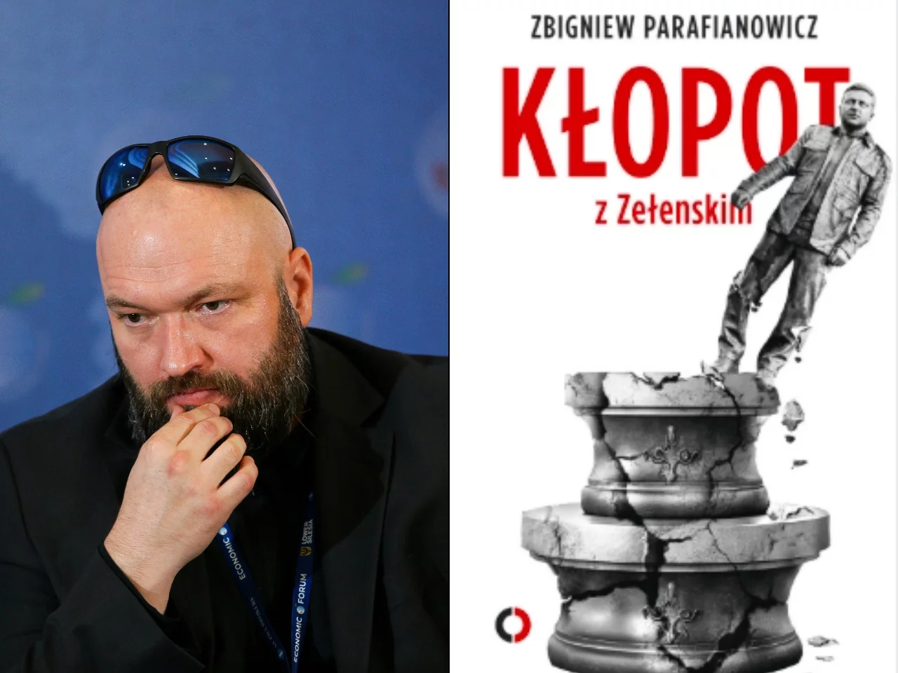 Zbigniew Parafianowicz. Okładka "Kłopot z Zełenskim"