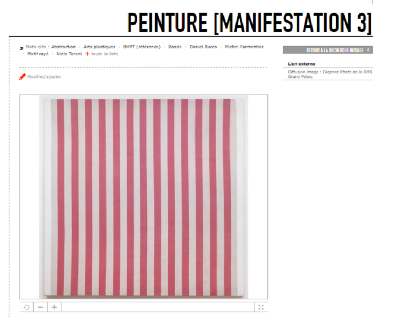 Daniel Buren - "Peinture [Manifestation 3]"