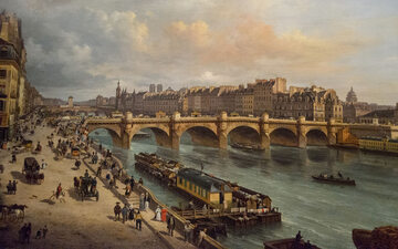 Paryż na obrazie Giuseppe Canella, 1832 r.