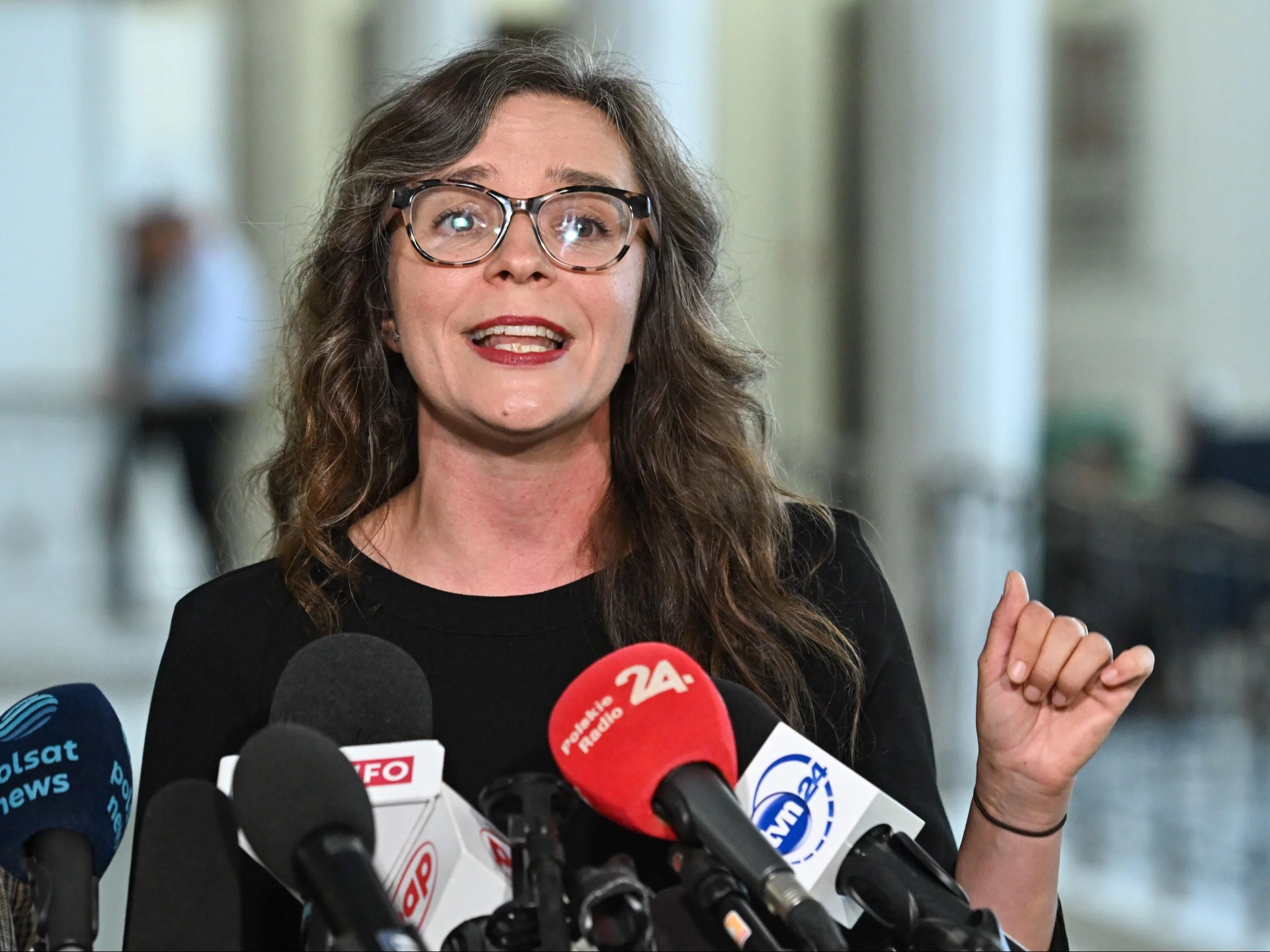 Konferencja poseł KO Klaudii Jachiry