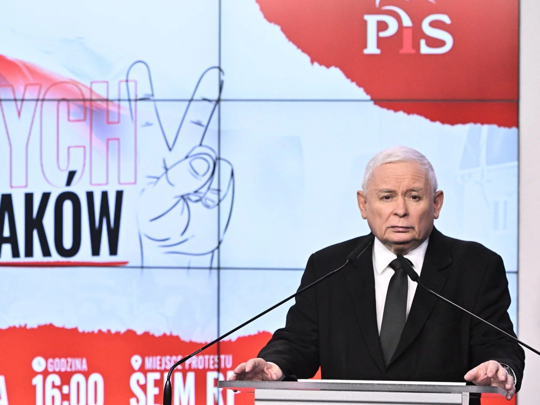 Prezes Prawa i Sprawiedliwości Jarosław Kaczyński