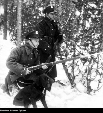 Patrol KOP na granicy polsko-sowieckiej