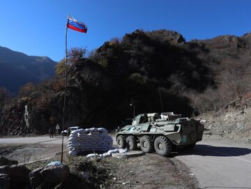 Patrol rosyjskich sił pokojowych w Górskim Karabachu