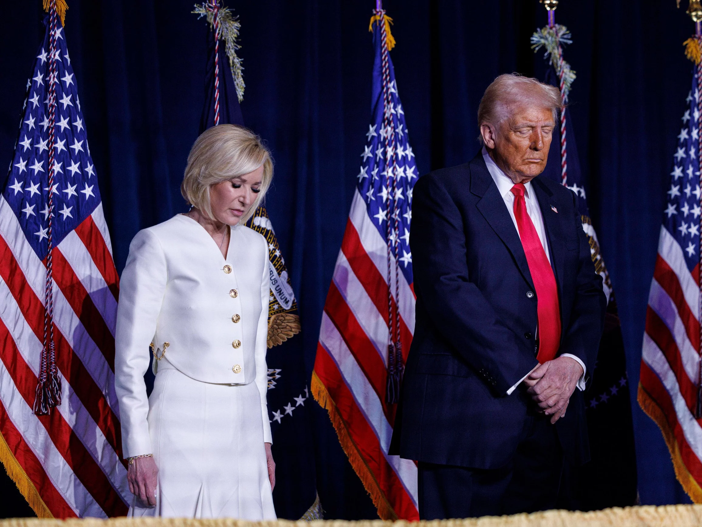 Prezydent USA Donald Trump i Paula White