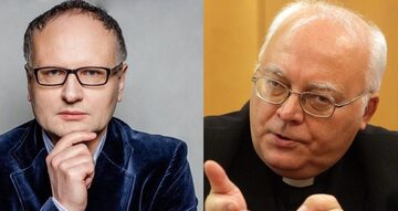 Paweł Lisicki i ks. prof. Waldemar Chrostowski