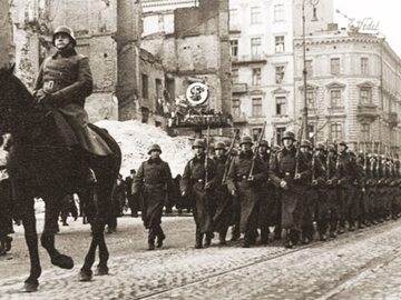 Październik 1939 r. Oddziały Wehrmachtu wkraczają do Warszawy
