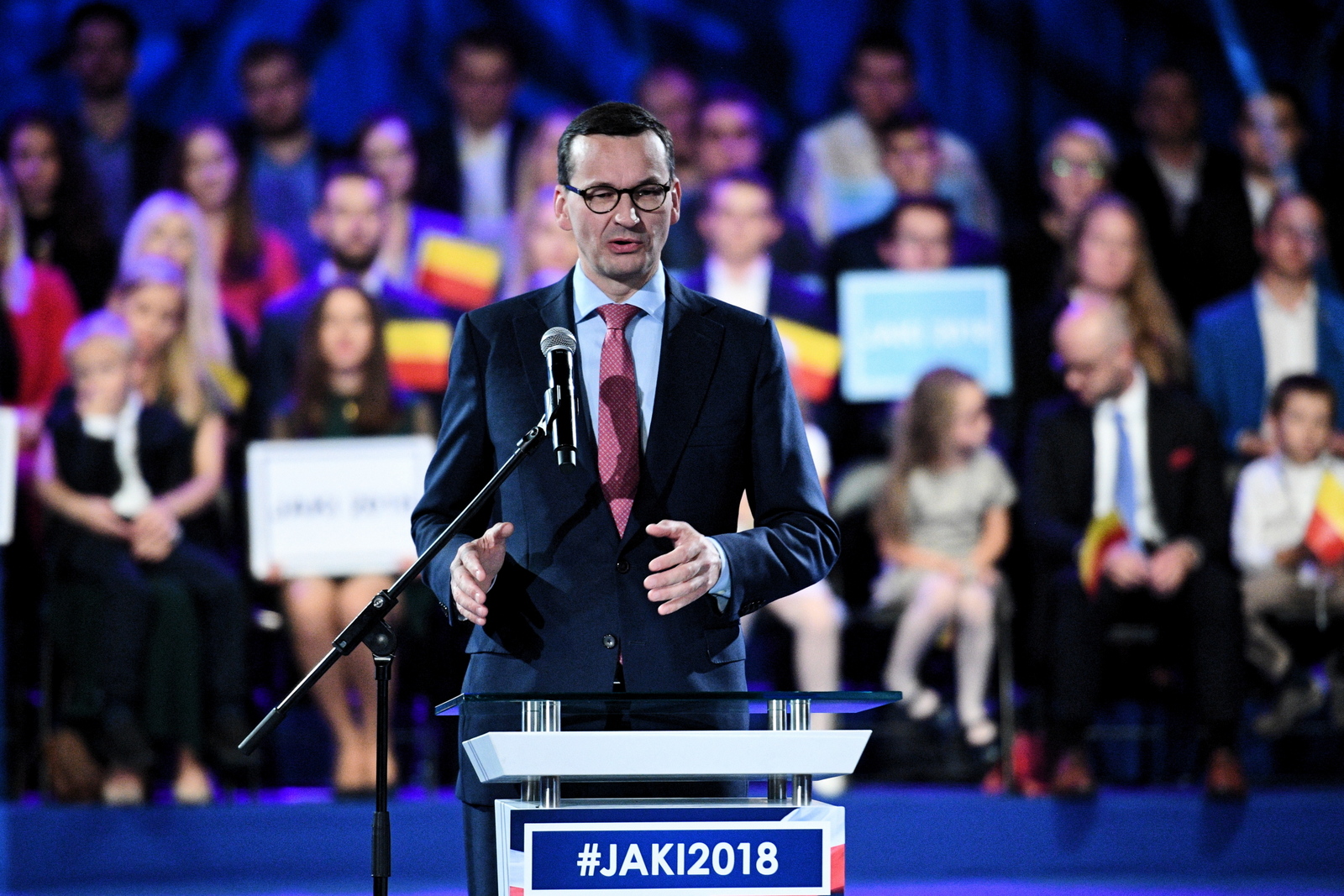 Mateusz Morawiecki na konwencji PiS w Warszawie