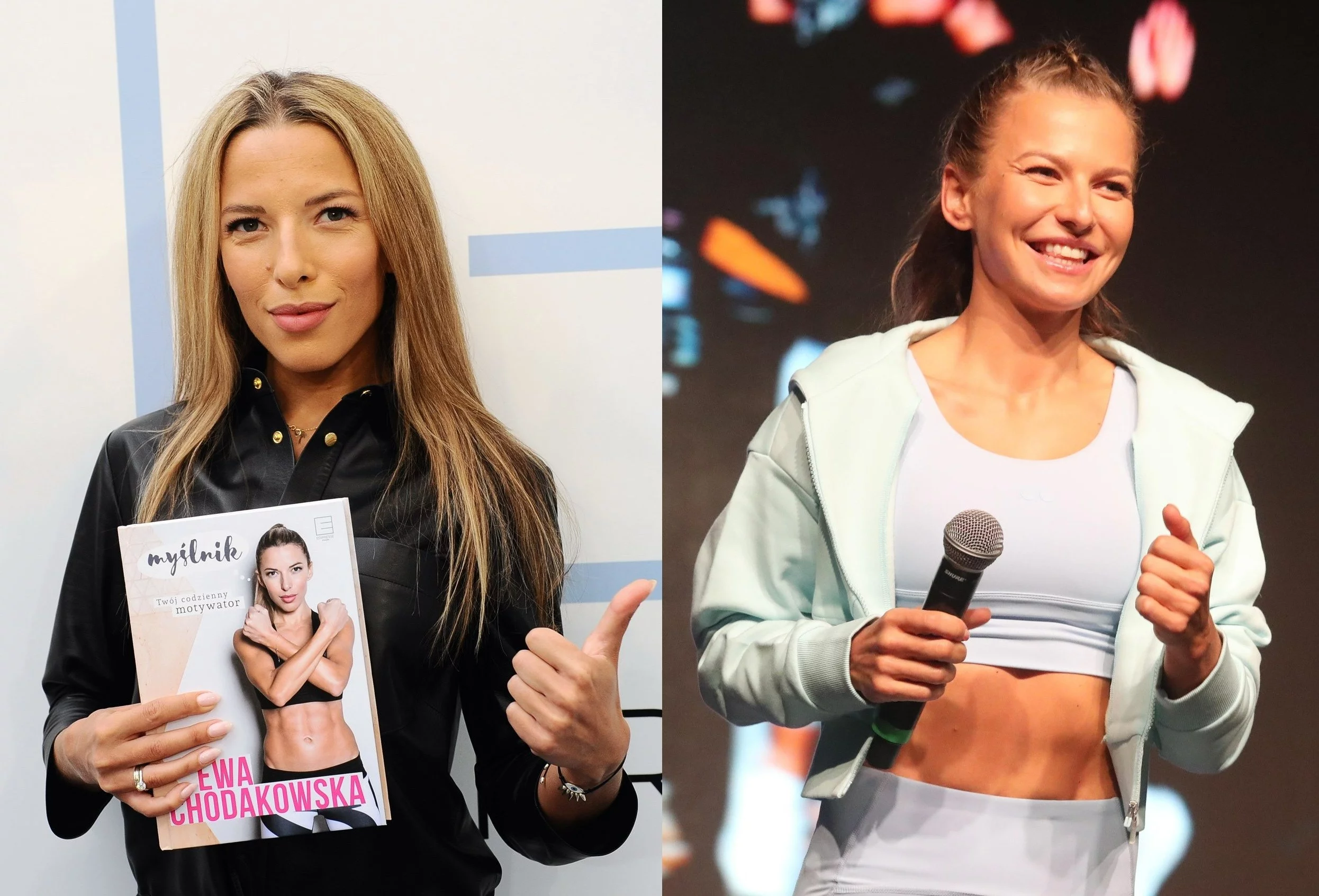 Ewa Chodakowska (L), Anna Lewandowska (P)