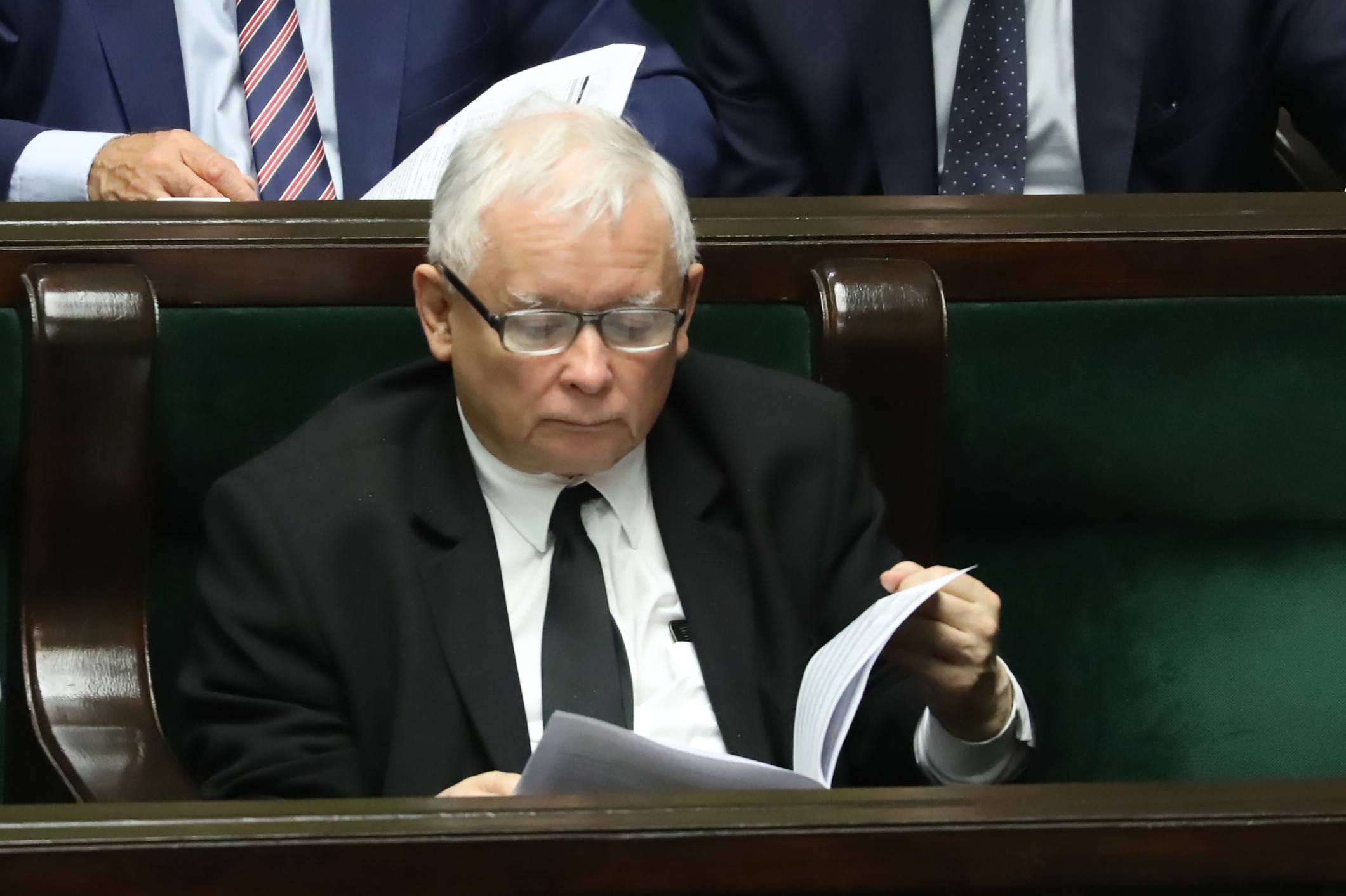 Prezes PiS Jarosław Kaczyński