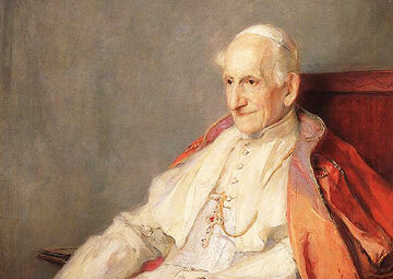 Philip de László, fragment portretu papieża Leona XIII