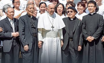 Pielgrzymi z Chin podczas audiencji u papieża Franciszka, Watykan, 22 maja 2019 r.
