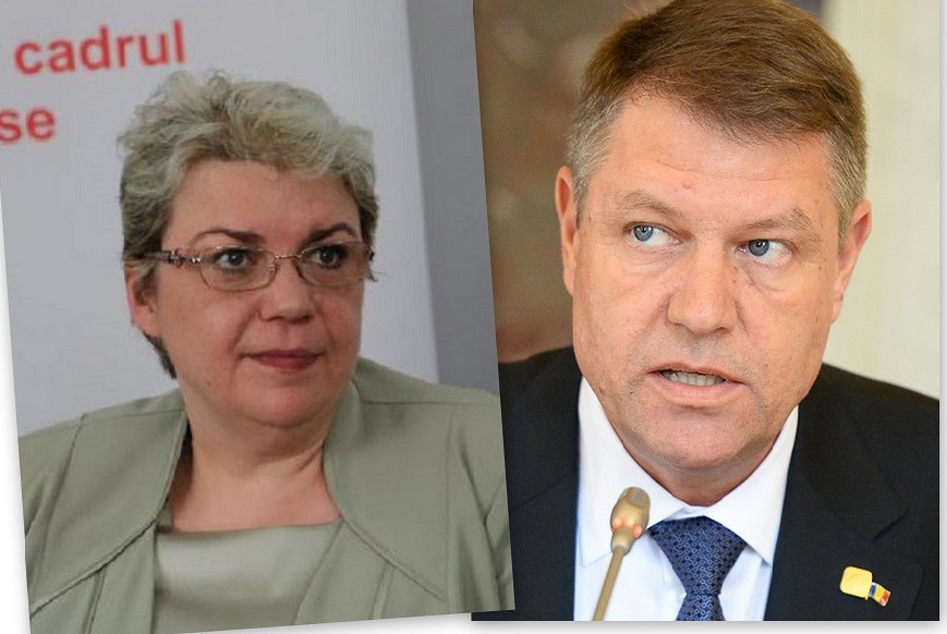 Kandydatka na stanowisko premiera Sevil Shhaideh i prezydent kraju Klaus Iohannis