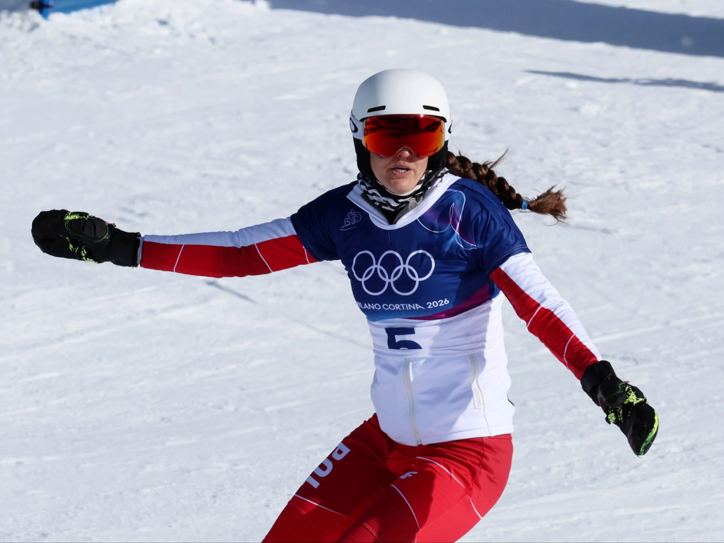 Polka Aleksandra Król-Walas w 1/4 finału slalomu giganta równoległego snowboardzistek we włoskim Livigno