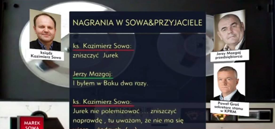 Zrzut ekranu z TVP info, nagrania w "Sowa&Przyjaciele"